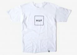 HUF Essentials Box Logo T Shirt - White
