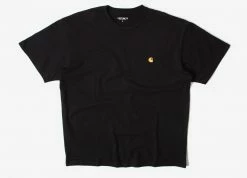 Carhartt WIP Chase T Shirt - Black/Gold