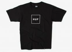 Clothing HUF Essentials Box Logo T Shirt - Black