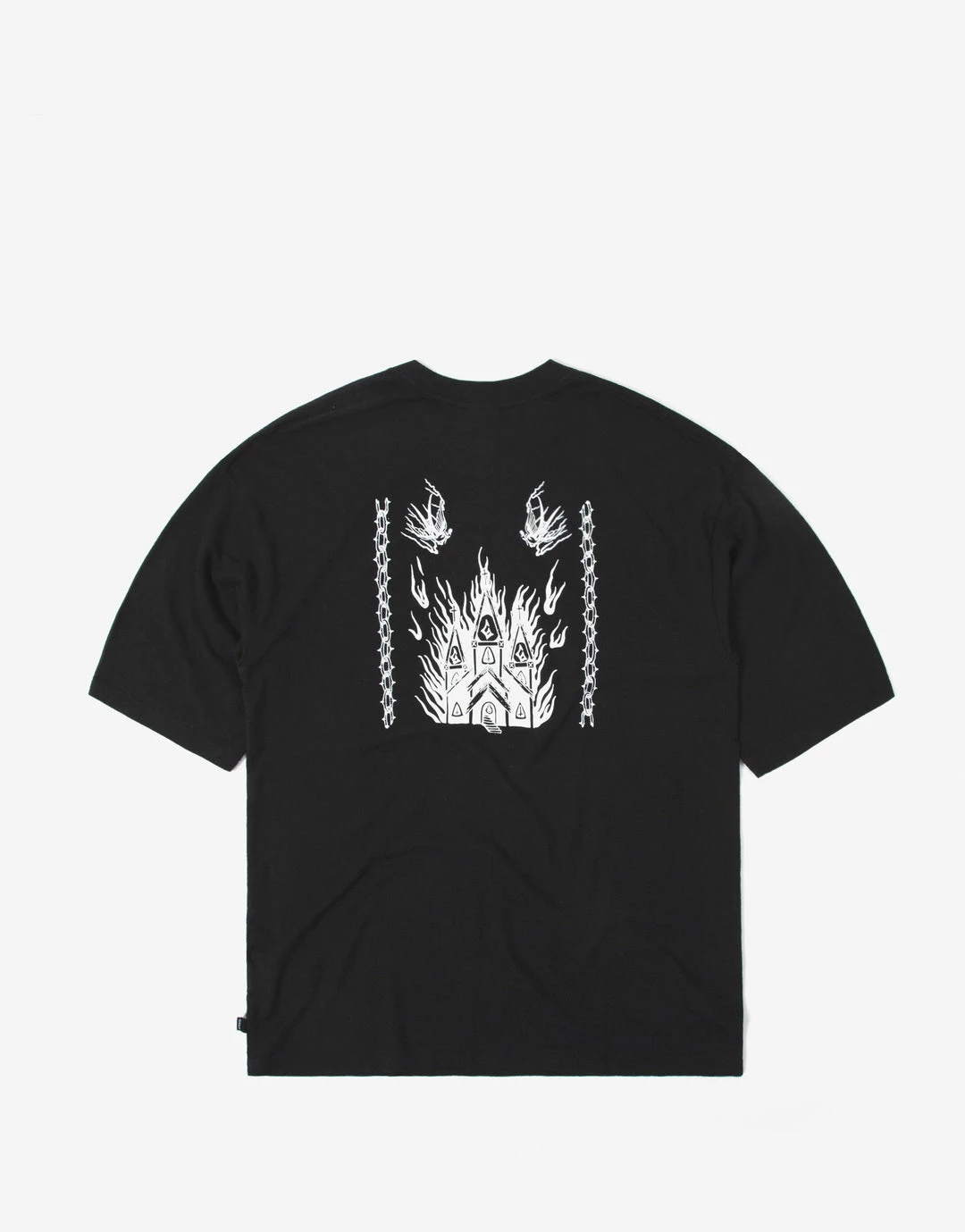 Afends Actual Pain Hemp Oversized T Shirt - Black 2 Afends Actual Pain Hemp Oversized T Shirt - Black