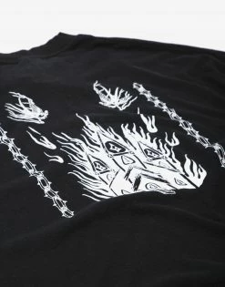 Afends Actual Pain Hemp Oversized T Shirt - Black 7 Afends Actual Pain Hemp Oversized T Shirt - Black