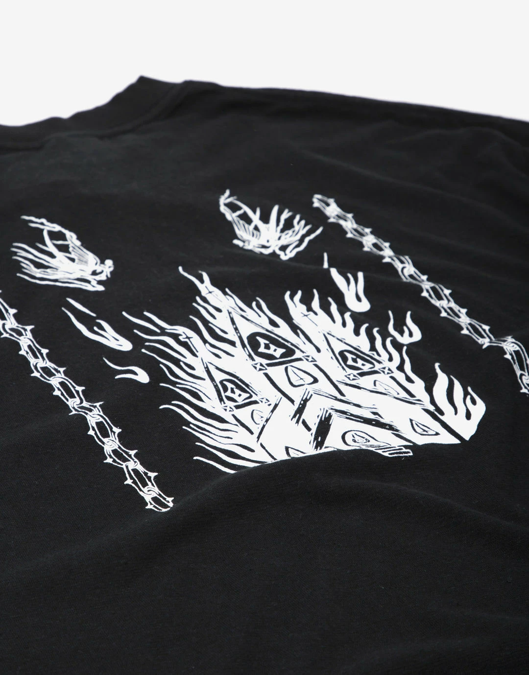 Afends Actual Pain Hemp Oversized T Shirt - Black 4 Afends Actual Pain Hemp Oversized T Shirt - Black