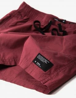 Afends Baywatch Classics Elastic Waist Shorts - Redwood