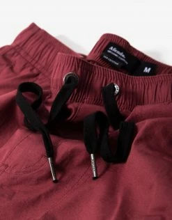 Afends Baywatch Classics Elastic Waist Shorts - Redwood