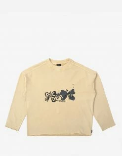 Afends Women's Chain Reaction Oversized Crewneck - Vintage Brown