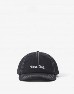 Afends Chess Club Recycled Six Panel Cap - Black