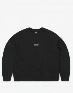 Afends Credits Recycled Crewneck Sweatshirt - Black
