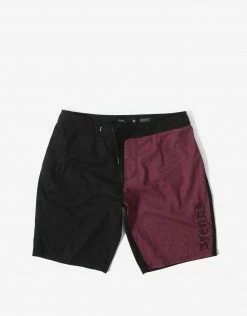 Afends Deadbeat Hemp Fixed Waist Boardshort - Black