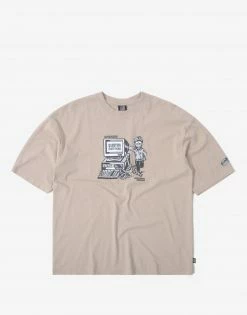 New Arrivals Afends Ripple Oversized T Shirt - Bone