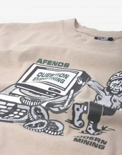 New Arrivals Afends Ripple Oversized T Shirt - Bone