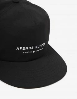 Afends Transit Snapback Cap - Black