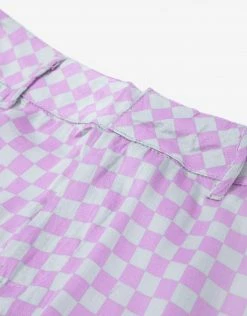Clothing Afends Women's Carlo Recycled Low Rise Suit Pant - Candy Check
