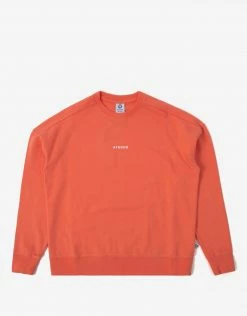 New Arrivals Afends Women's Carvings Recycled Slouchy Crewneck - Coral