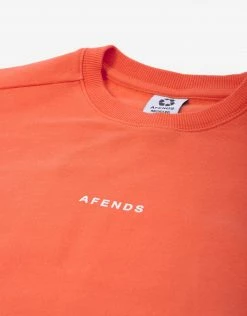 New Arrivals Afends Women's Carvings Recycled Slouchy Crewneck - Coral