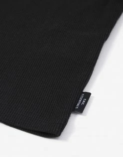 Afends Women's Faith Hemp Rib Fitted Tee - Black Clothing