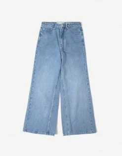 Afends Women's Gigi Hemp Denim High Rise Flared Leg Jean - Stone Blue