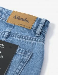 Afends Women's Gigi Hemp Denim High Rise Flared Leg Jean - Stone Blue