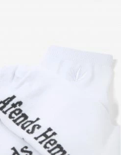 Afends Women's Happy Hemp Socks - White/White Clothing