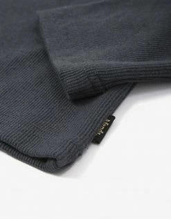 Afends Women's Harvey Hemp Rib Long Sleeve T Shirt - Charcoal