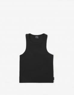 New Arrivals Afends Women's Lydia - Hemp Rib Singlet - Black