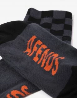 Afends Women's Operator Recycled Socks - Charcoal New Arrivals