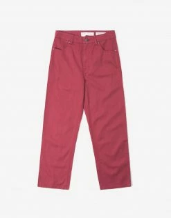 Afends Women's Shelby Hemp Twill High Waist Wide Leg Pant - Watermelon