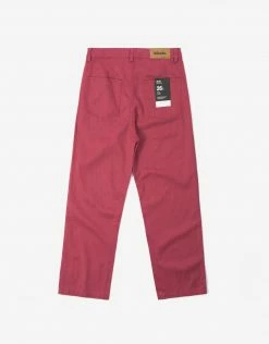 Afends Women's Shelby Hemp Twill High Waist Wide Leg Pant - Watermelon