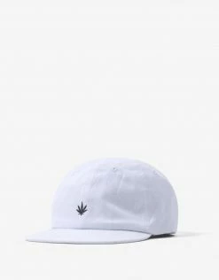 Afends Women's THC Hemp 6 Panel Cap - White Clothing