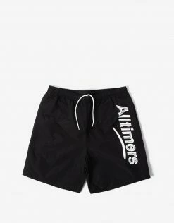 Alltimers Swim Shorts - Black Clothing
