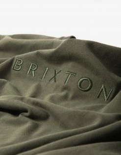 Brixton Alpha Line T Shirt - Sage Garment Dye