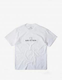 Brixton Alpha Thread T Shirt - White