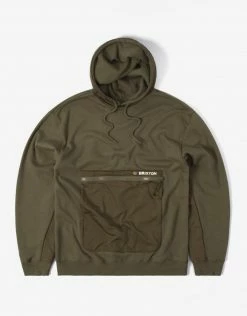 Brixton Alton Line X Hoody - Military Olive