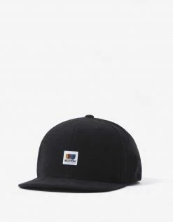 Brixton Alton MP Snapback Cap - Black/Black