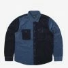 Brixton Bowery Corduroy LS Flannel - Joe Blue/Navy
