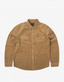 Brixton Bowery Corduroy LS Flannel - Mojave