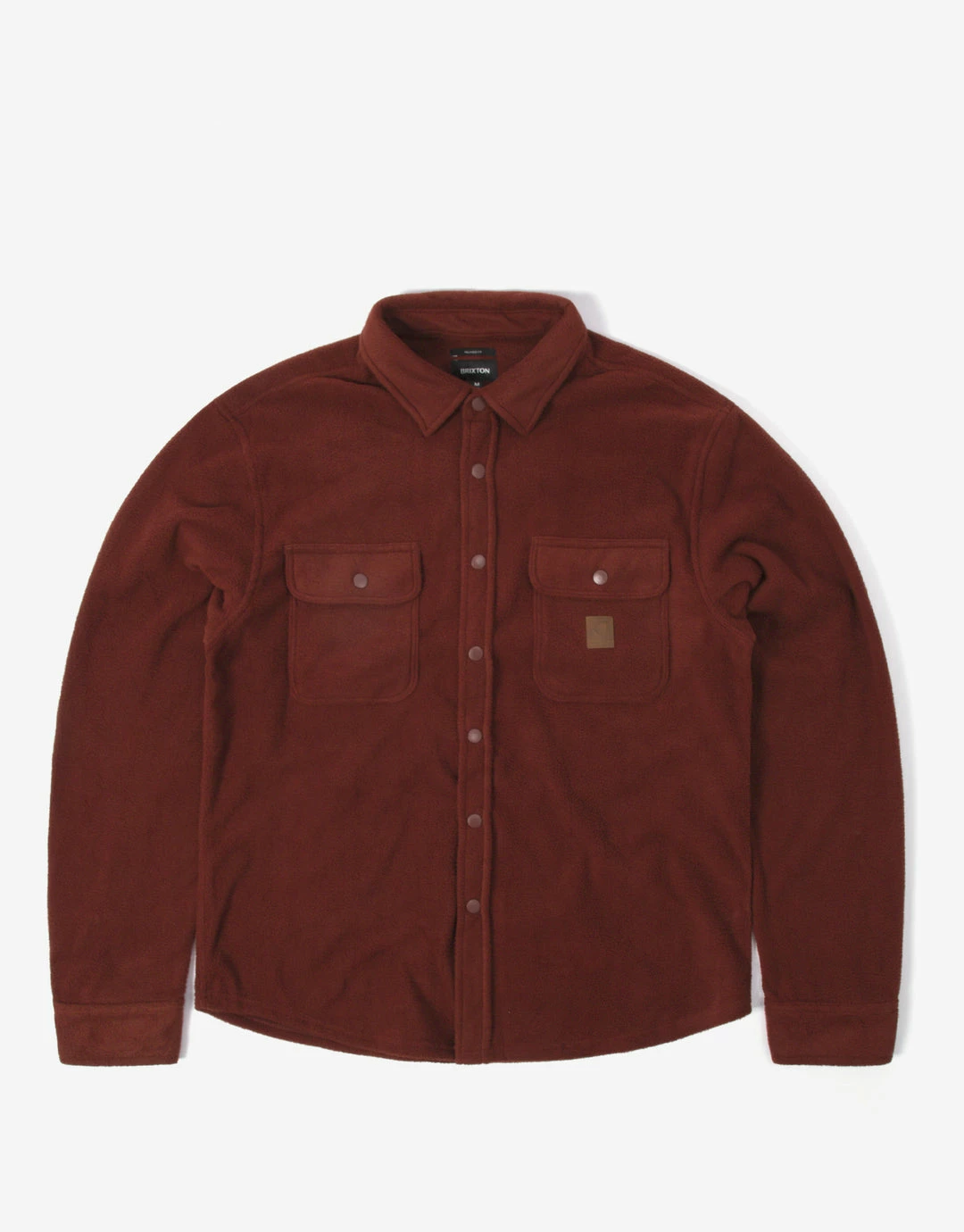 Brixton Bowery Fleece Flannel Shirt - Dark Brick 1 Brixton Bowery Fleece Flannel Shirt - Dark Brick