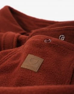 Brixton Bowery Fleece Flannel Shirt - Dark Brick