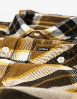 Brixton Bowery Long Sleeve Flannel Shirt - Medal Bronze