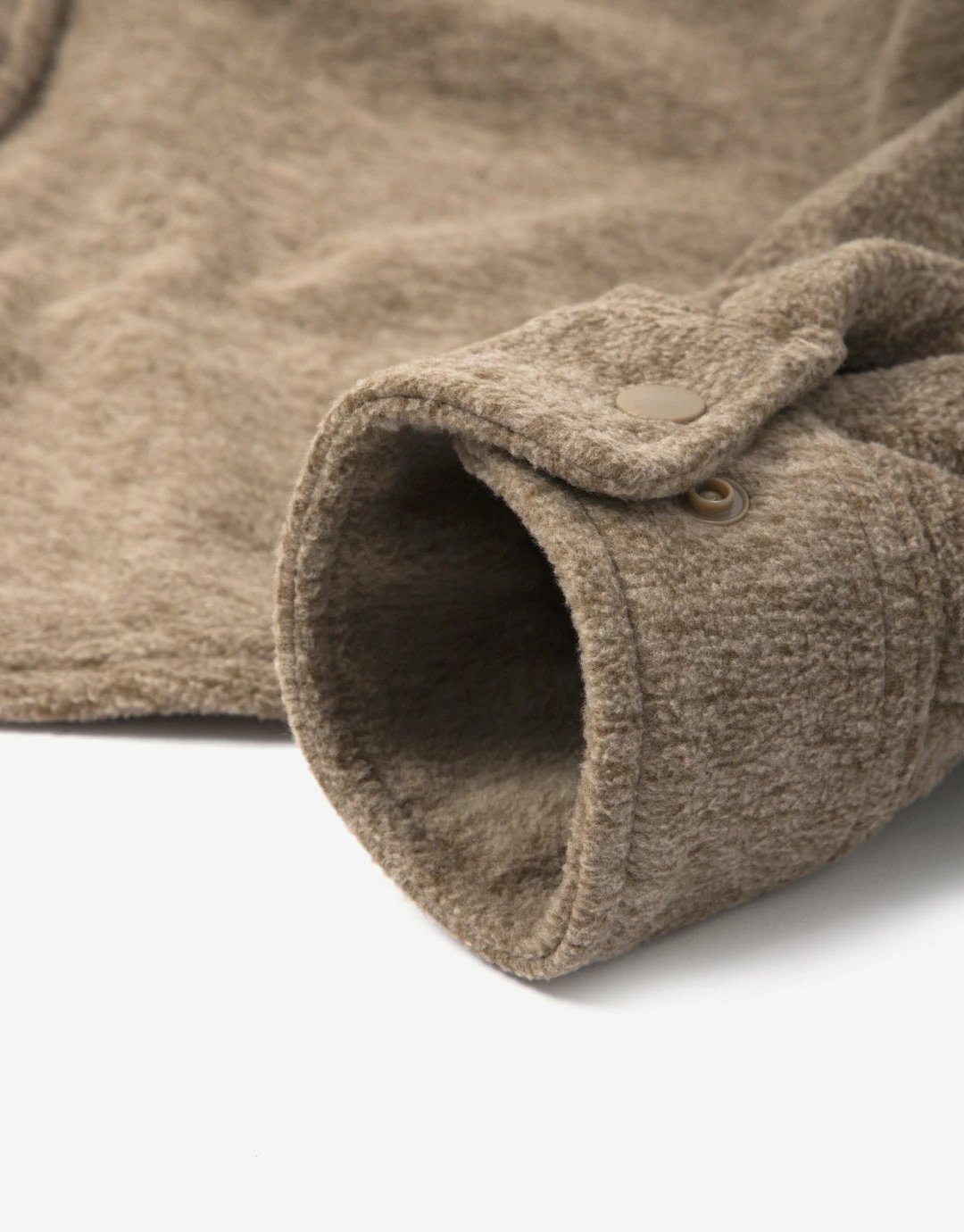 Brixton Bowery Long Sleeve Fleece Shirt - Oatmeal 3 Brixton Bowery Long Sleeve Fleece Shirt - Oatmeal