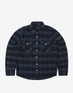 Brixton Bowery Stretch LS X Flannel - Navy