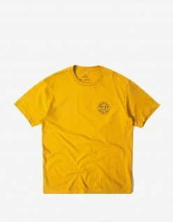 Brixton Crest II T Shirt - Antique Gold/Black