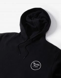 Brixton Wheeler II Hoody - Black/White
