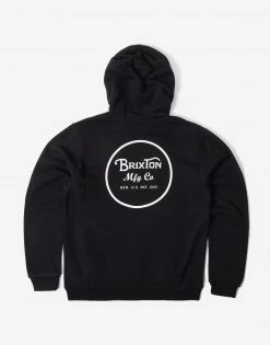 Brixton Wheeler II Hoody - Black/White