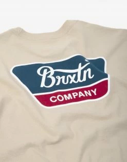 Brixton Linwood T Shirt - Cream