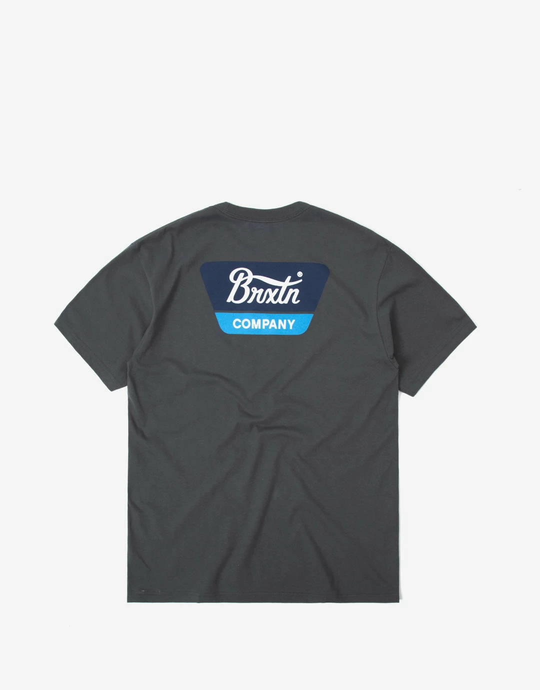 Brixton Linwood T Shirt - Heavy Metal/Navy 2 Brixton Linwood T Shirt - Heavy Metal/Navy