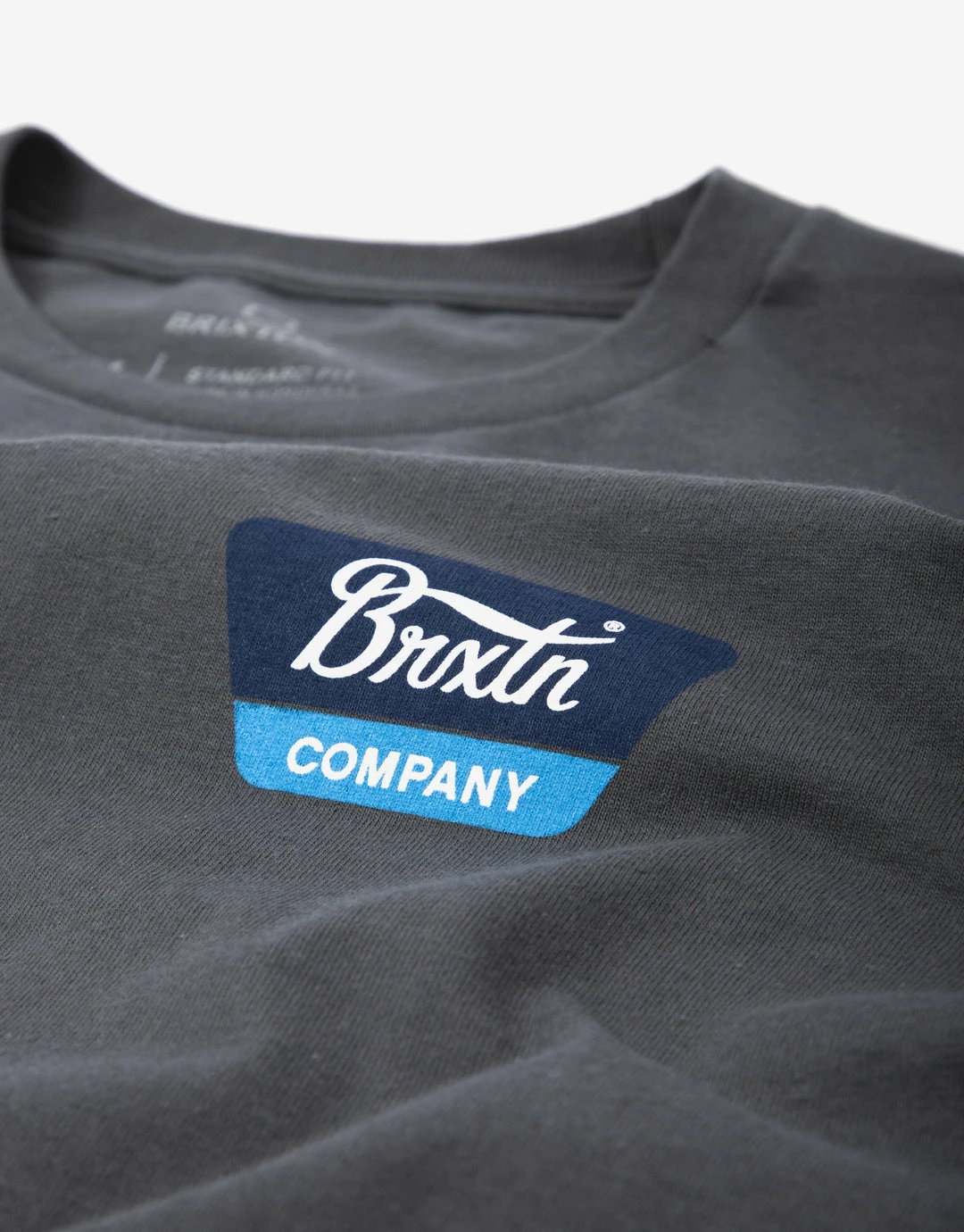 Brixton Linwood T Shirt - Heavy Metal/Navy 3 Brixton Linwood T Shirt - Heavy Metal/Navy