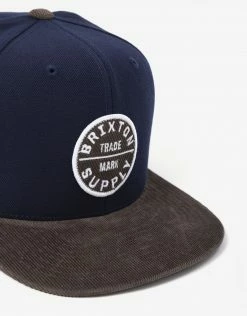 Brixton Oath III Snapback Cap - Navy/Deep Brown 6 Brixton Oath III Snapback Cap - Navy/Deep Brown