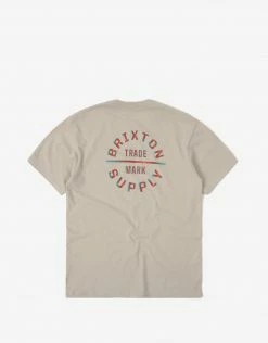 Brixton Oath V T Shirt - Cream/3D