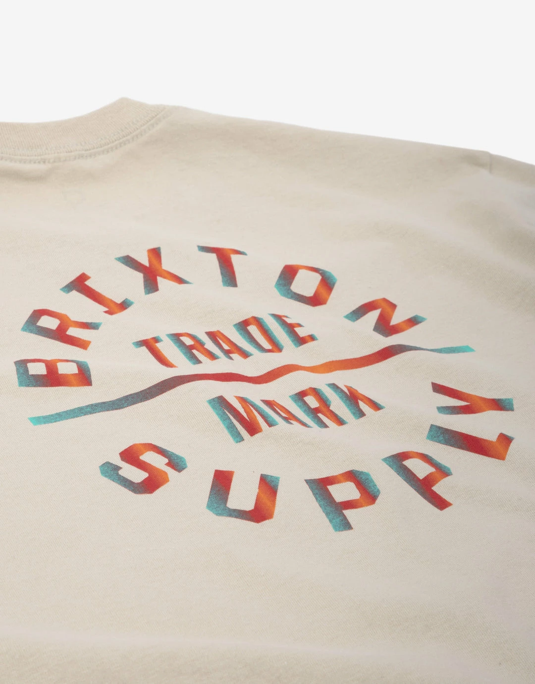 Brixton Oath V T Shirt - Cream/3D 4 Brixton Oath V T Shirt - Cream/3D