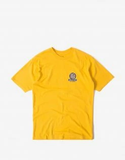 Brixton Reach T Shirt - Athletic Gold